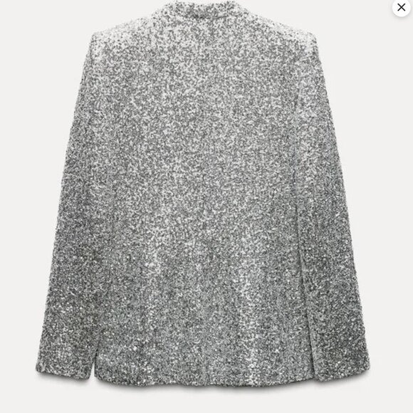 Sequin Blazer and Short Set - Picture 3 of 8